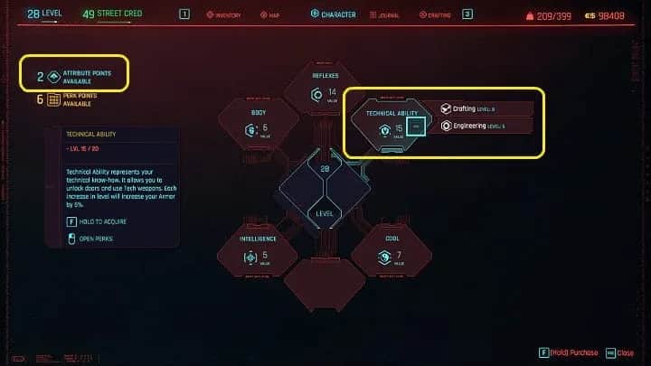 Jak zresetować punkty atrybutów w Cyberpunk 2077 i uniknąć błędów